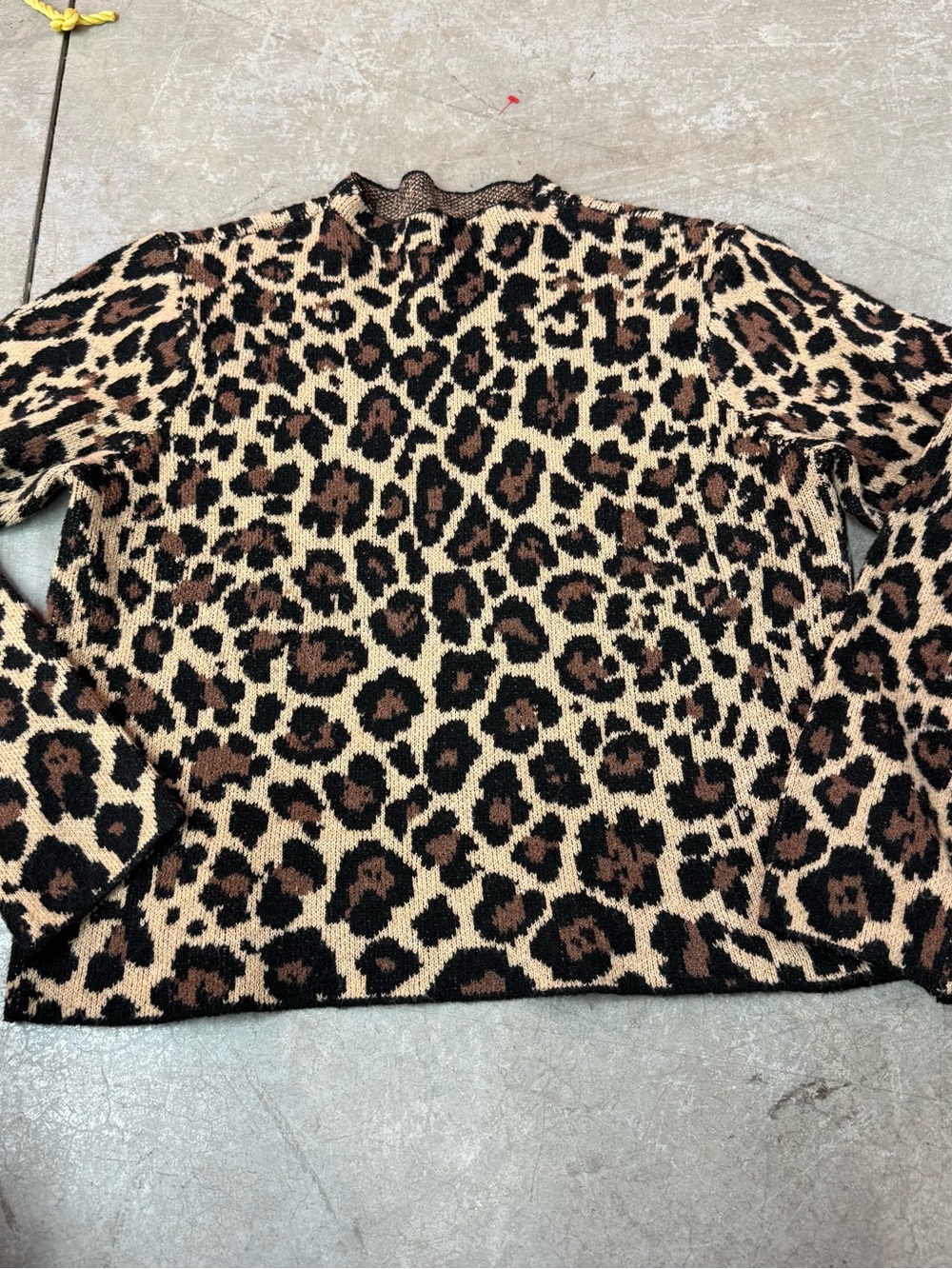 Vero Moda Leopard Print Crewneck Sweater - Brown/Black